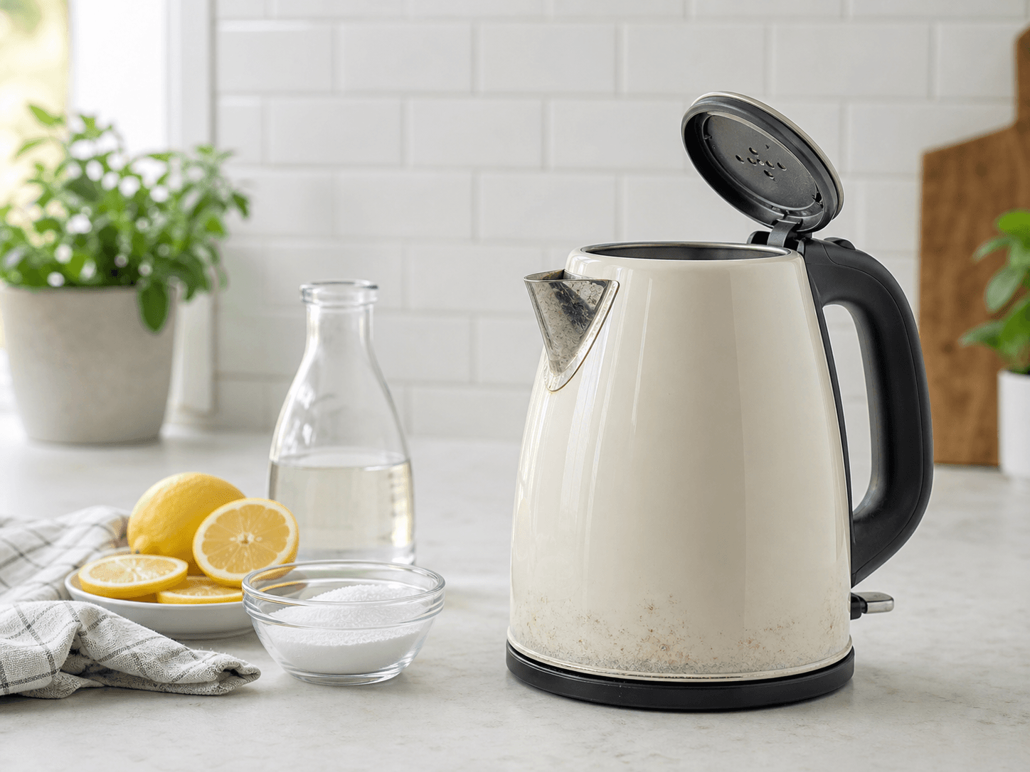 Kettle descaling step-by-step
