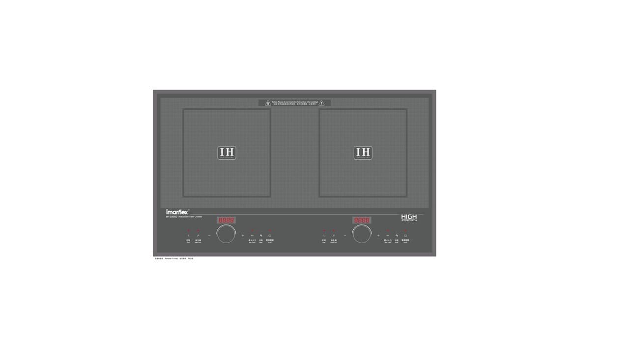 "伊瑪牌"『極品』2800W 磁控 2合1檯嵌兩用雙頭電磁爐