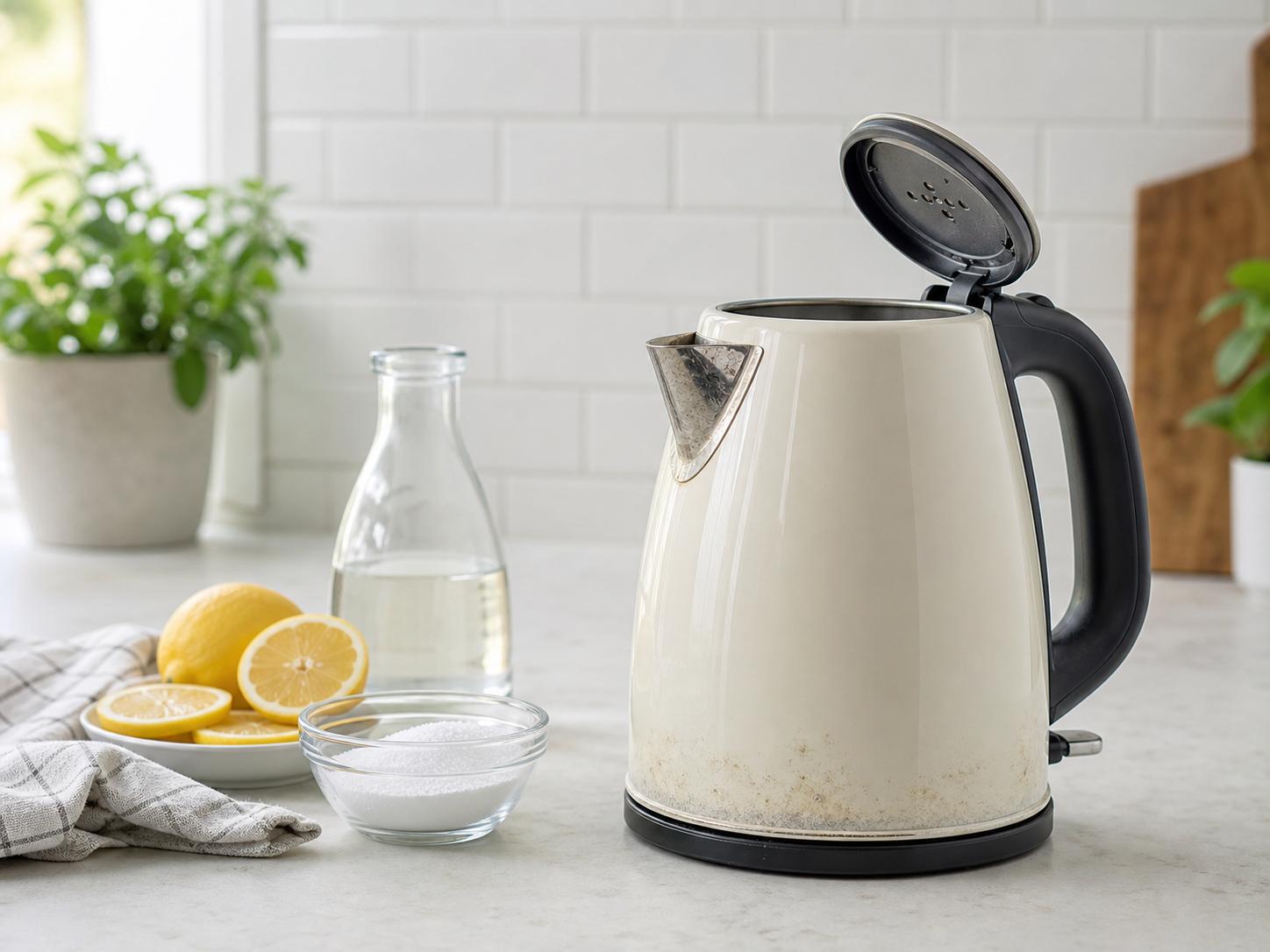 Kettle descaling step-by-step